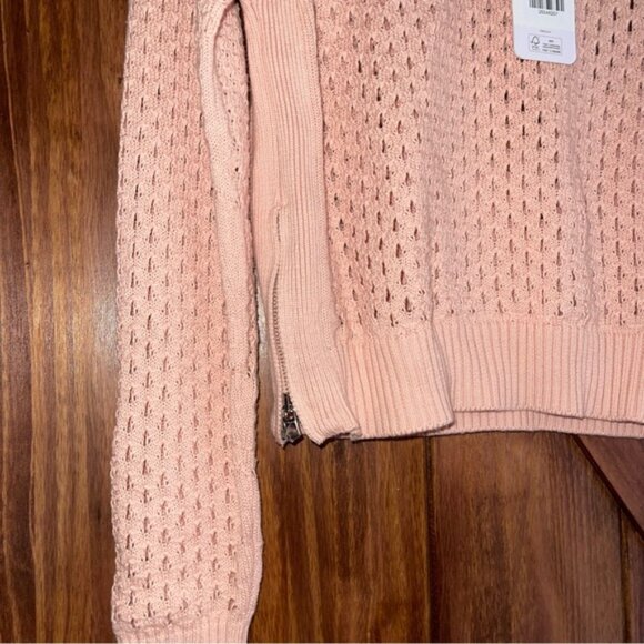 NWT Varley Pink Rose Smoke Hains Knit Crew Small - Picture 6 of 6